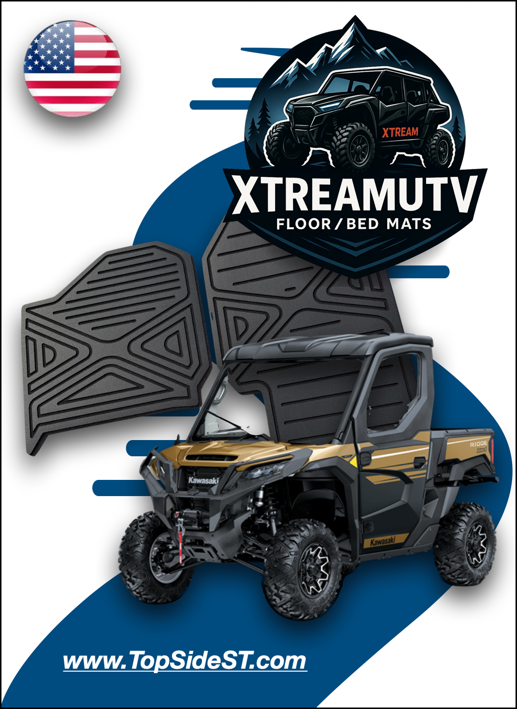 Kawasaki RiDGE Floor mats – Top Side Surface Treatments