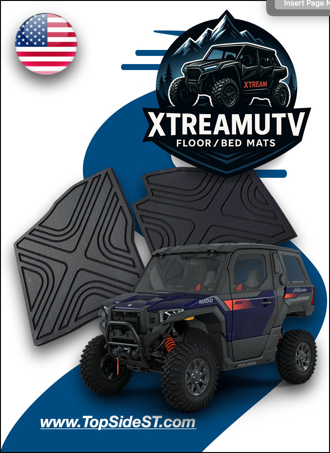 Polaris XPEDITION Floor mats – Top Side Surface Treatments