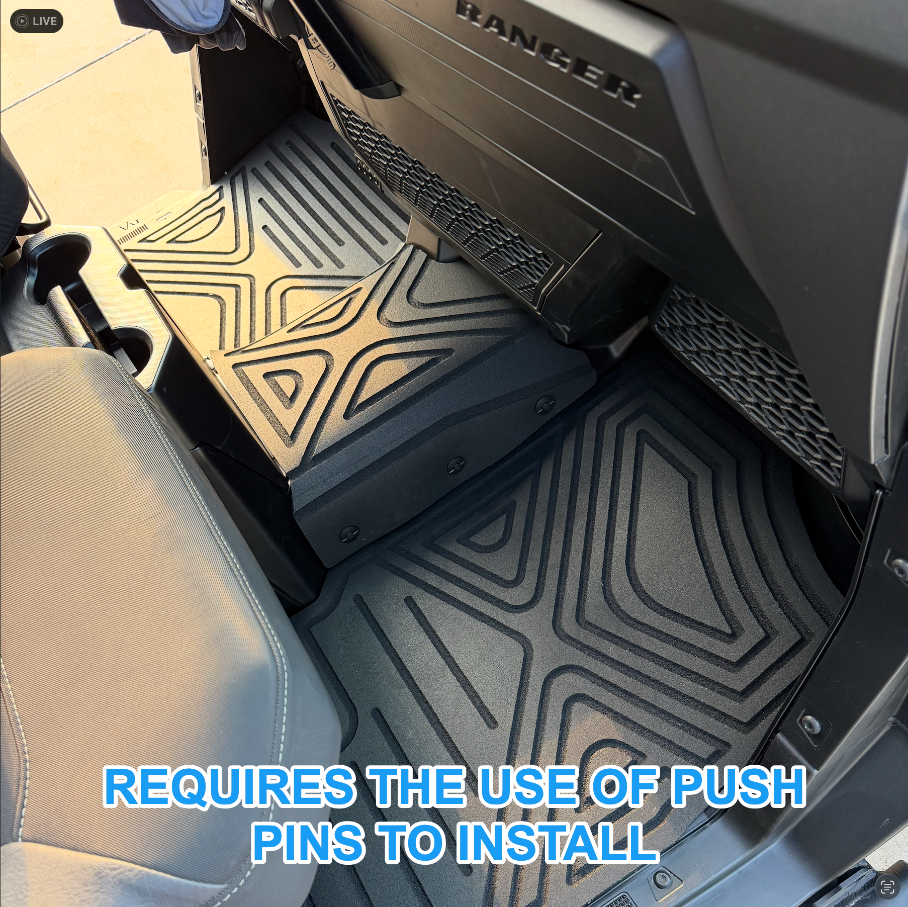 Polaris Ranger 1500XD HD 9mm Rubber Mats (2024 - Current)