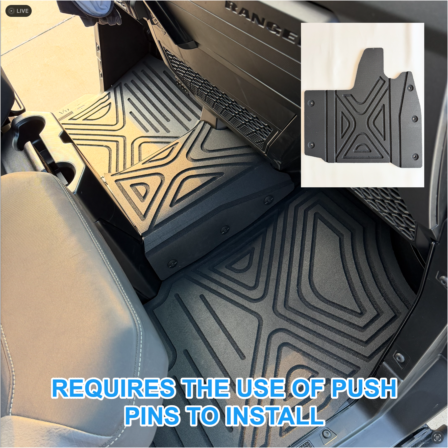 Polaris Ranger 1500XD HD 9mm Rubber Mats (2024 - Current)
