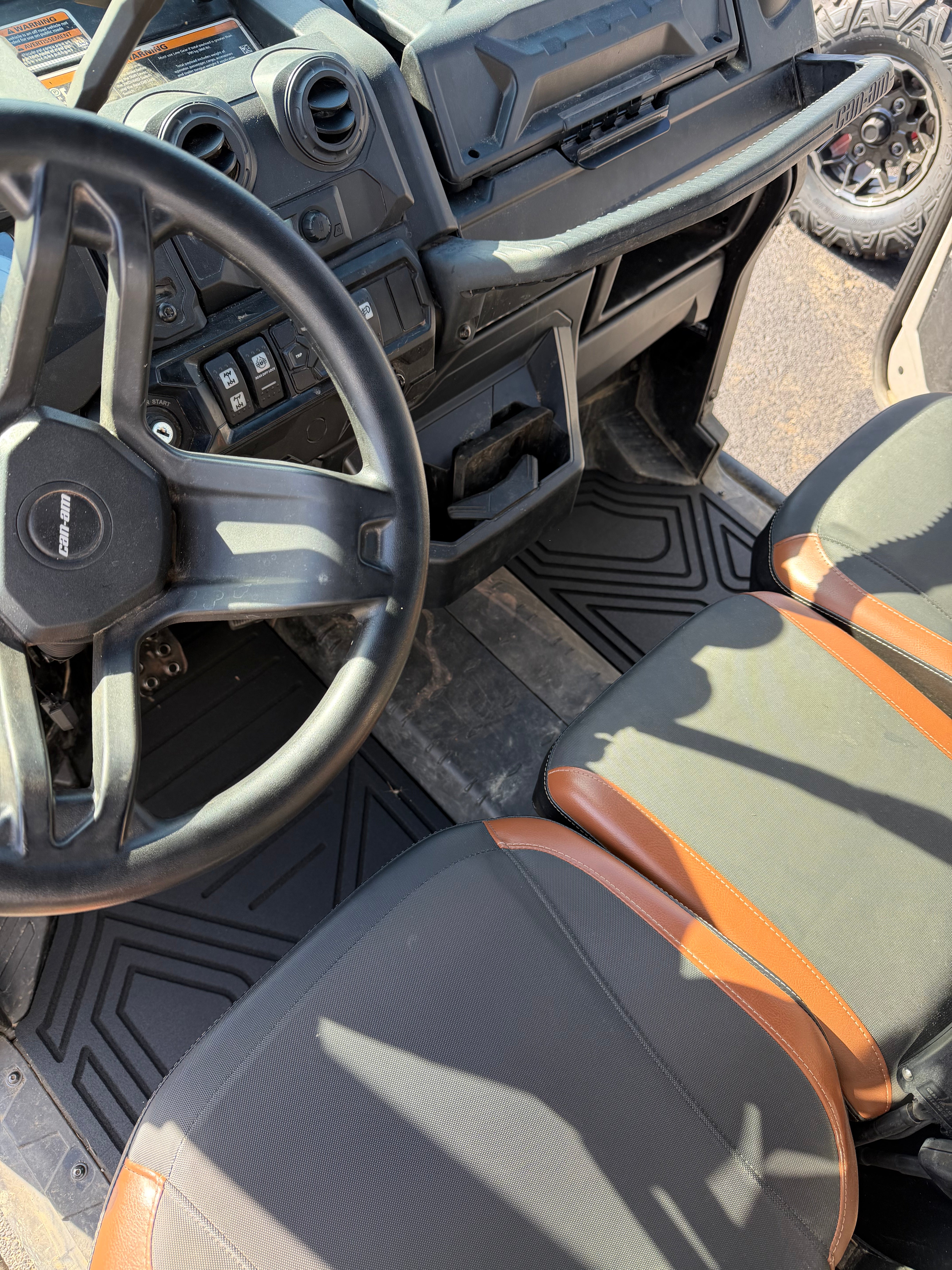 CAN-AM Defender HD10 HD 9mm Rubber Mats (2016 - current) – Top
