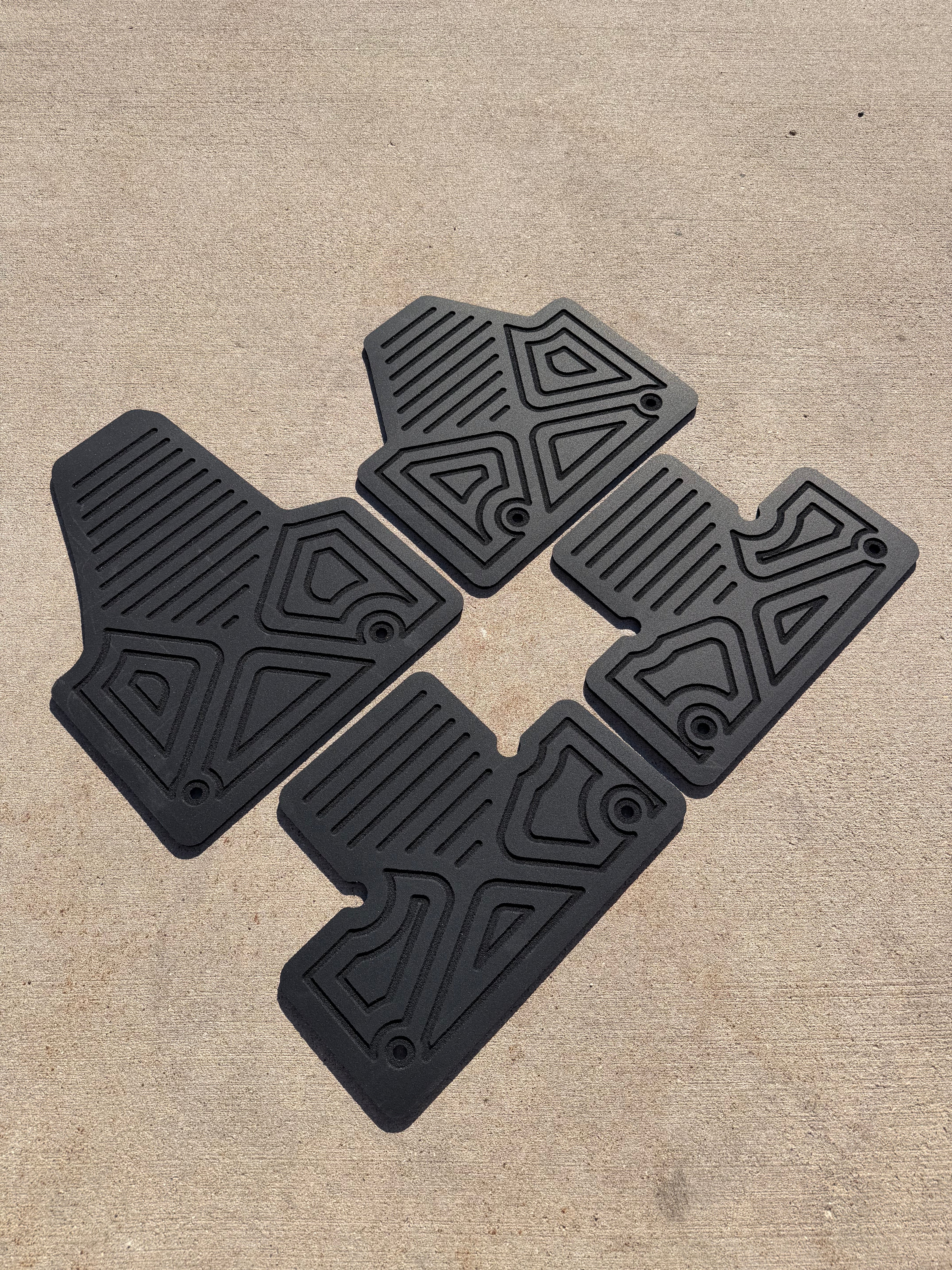 CAN-AM Maverick X3 HD 9mm Rubber Mats (2016 - current) – Top Side