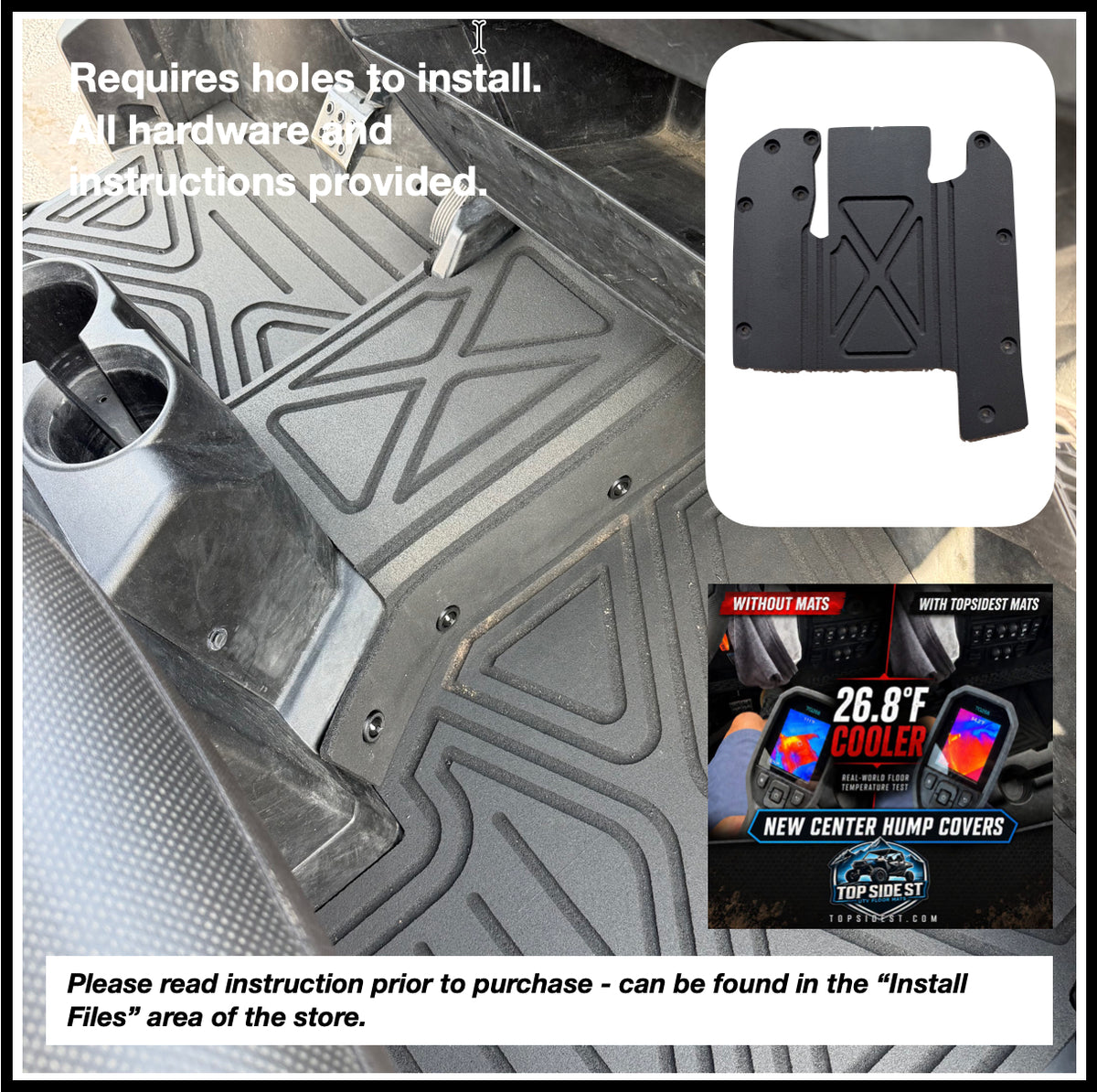 Polaris Ranger XP1000 HD 9mm Rubber Mats (2018 to current)