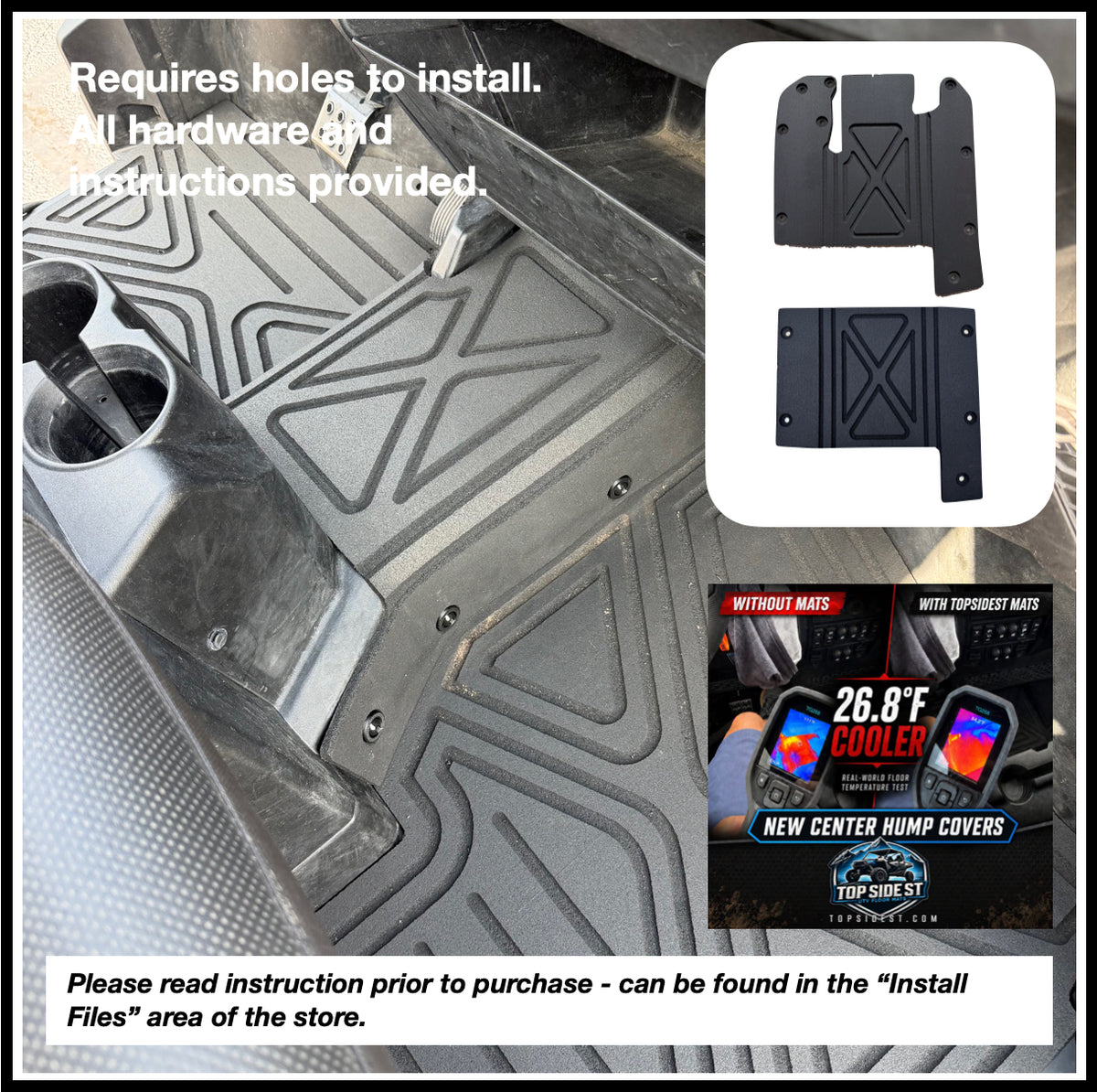 Polaris Ranger XP1000 HD 9mm Rubber Mats (2018 to current)