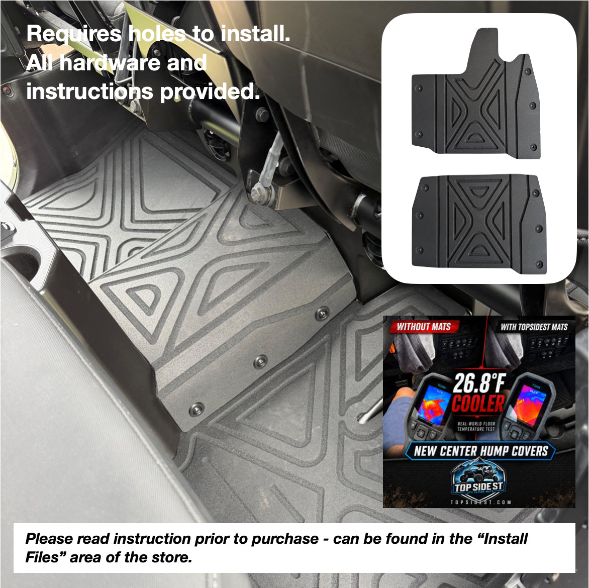 Polaris Ranger 1500XD HD 9mm Rubber Mats (2024 - Current)