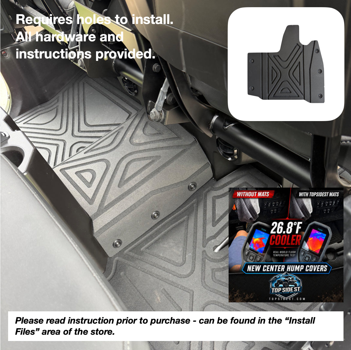 Polaris Ranger 1500XD HD 9mm Rubber Mats (2024 - Current)