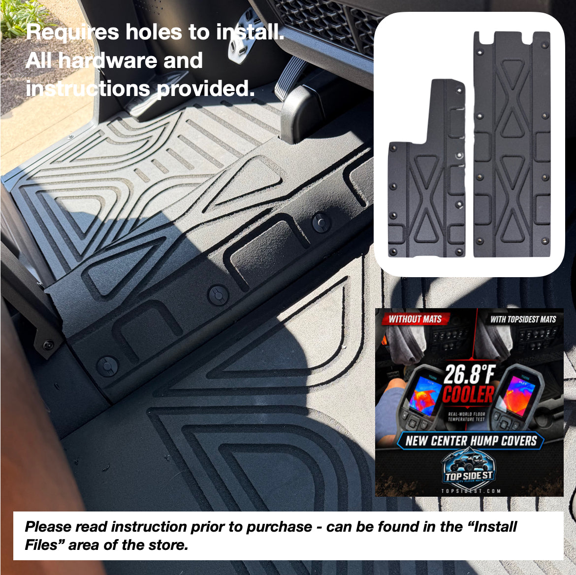 CFMOTO U10 PRO & XL Highland HD 9mm Rubber Mats (2025 - current)