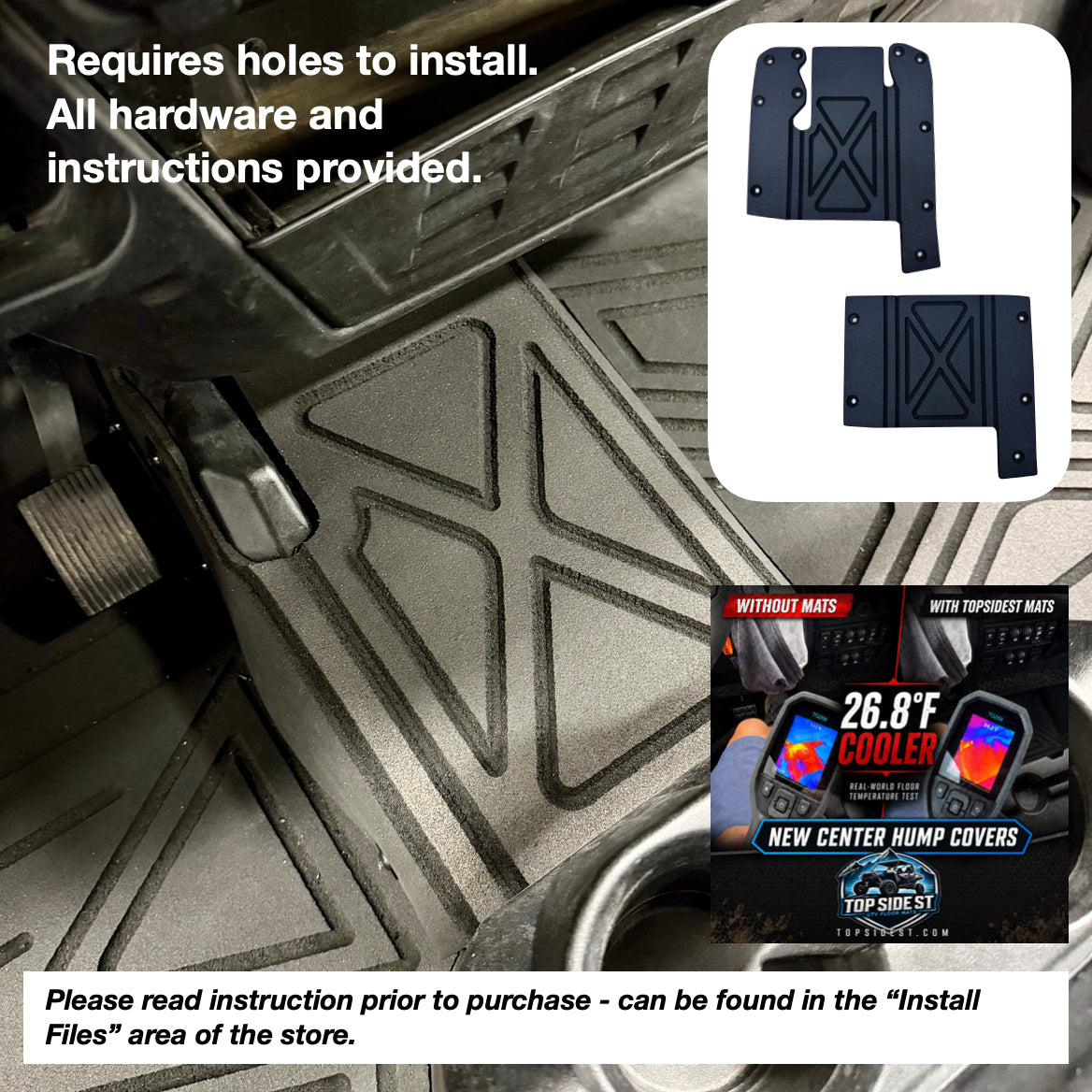 Polaris Ranger XP1000 HD 9mm Rubber Mats (2018 to current)
