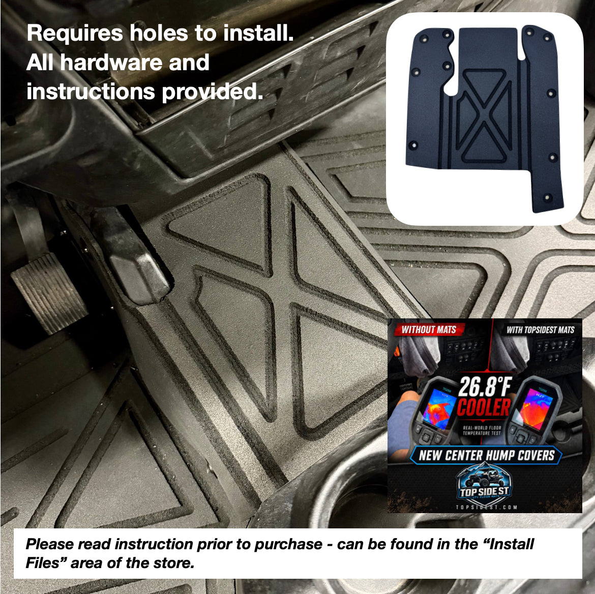 Polaris Ranger XP1000 HD 9mm Rubber Mats (2018 to current)